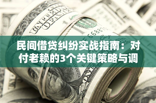 北京民间借贷纠纷实战指南：对付老赖的3个关键策略与调解盲区解析