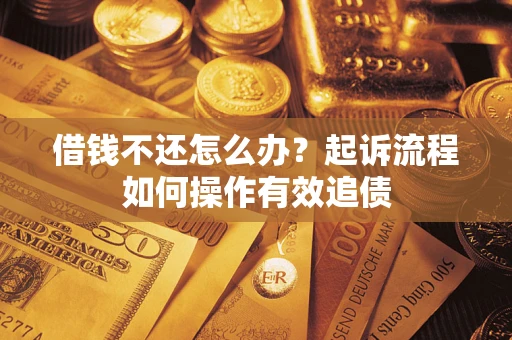 北京借钱不还怎么办？起诉流程如何操作有效追债